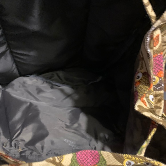 EastWest Owl print canvas Backpack - Picture 4 of 5